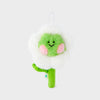 LINE FRIENDS lenini minini Flower Plush Keyring