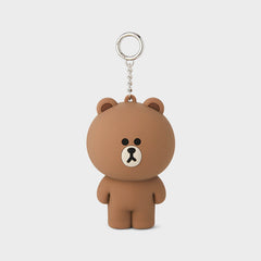 LINE FRIENDS BROWN Keyring Pouch
