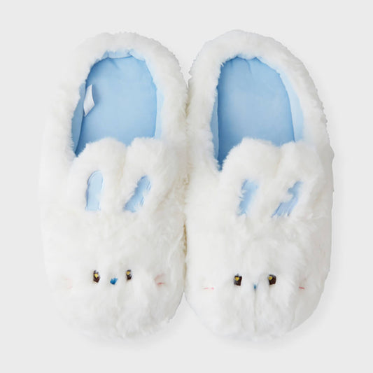 NewJeans bunini Plush House Slippers (White)