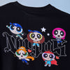 THE POWERPUFF GIRLS X NewJeans T-Shirt Black