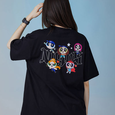 THE POWERPUFF GIRLS X NewJeans T-Shirt Black