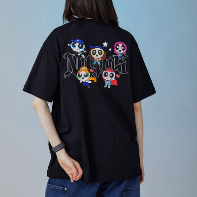 THE POWERPUFF GIRLS X NewJeans T-Shirt Black