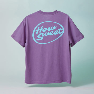 NewJeans How Sweet Logo T-Shirt Purple