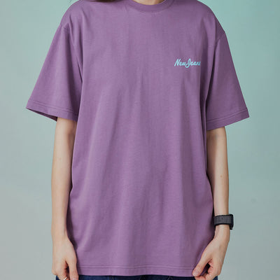 NewJeans How Sweet Logo T-Shirt Purple