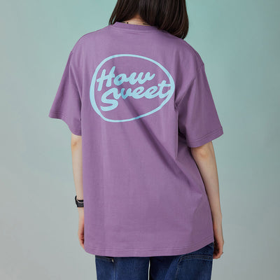 NewJeans How Sweet Logo T-Shirt Purple