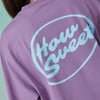 NewJeans How Sweet Logo T-Shirt Purple