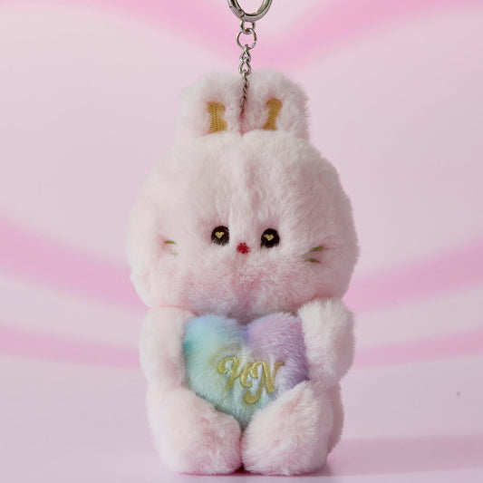 NewJeans bunini Talking Bag Charm Doll (PINK)