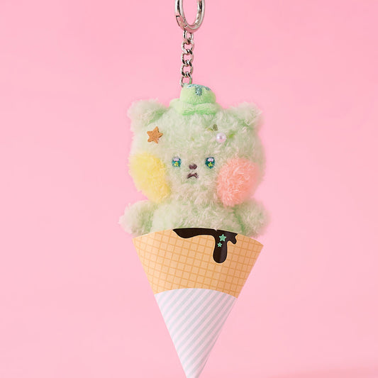 LINE FRIENDS nyagi mini minini Ice Cream Keyring