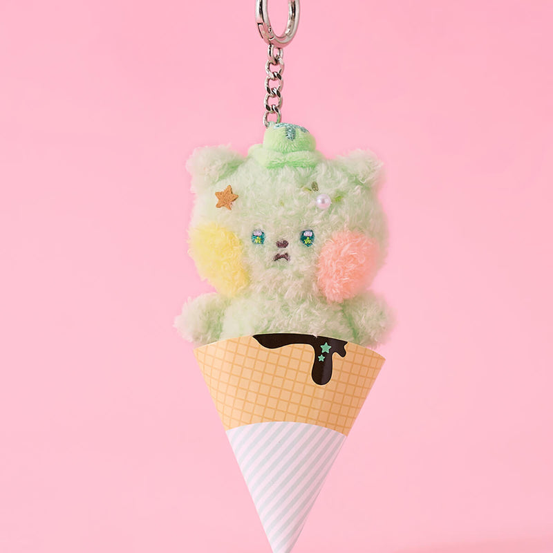 LINE FRIENDS nyagi mini minini Ice Cream Keyring