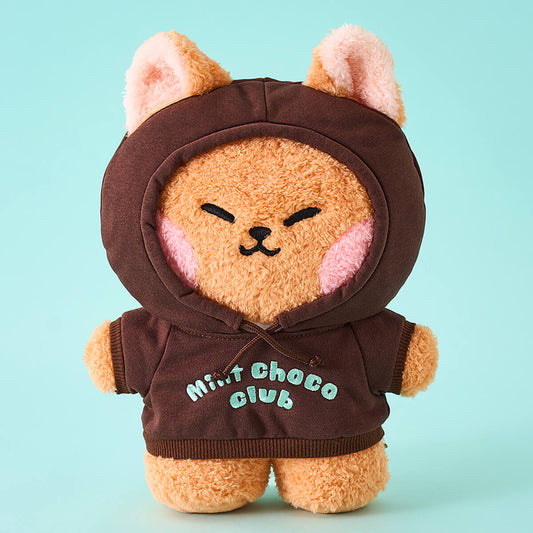 LINE FRIENDS chichini minini Mint Chocolate Ice Cream Standing Doll Med