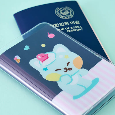 LINE FRIENDS chichini minini Ice Cream Passport Cover