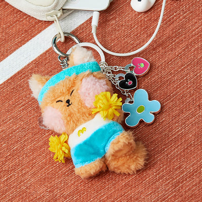 LINE FRIENDS chichini mini minini Field Day Plush Keyring