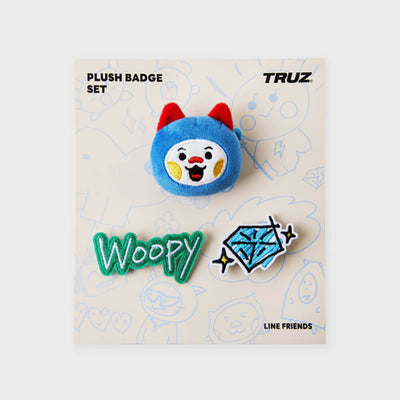 TRUZ WOOPY TREASURE Collection Plush Pin Set
