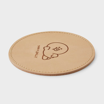 LINE FRIENDS SALLY Original Leather Coaster