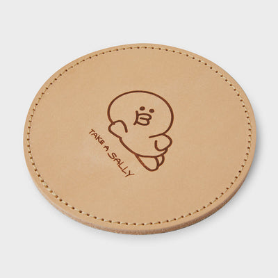 LINE FRIENDS SALLY Original Leather Coaster