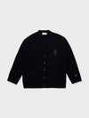LINE FRIENDS Made by BROWN Knit Cardigan Black Ver. 2