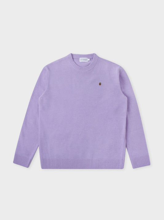 LINE FRIENDS Made by BROWN Wappen Knit Purple