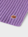 LINE FRIENDS Made by BROWN Knit Short Muffler Purple