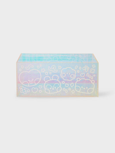 BT21 minini Glitter Acrylic Tissue Box Cover