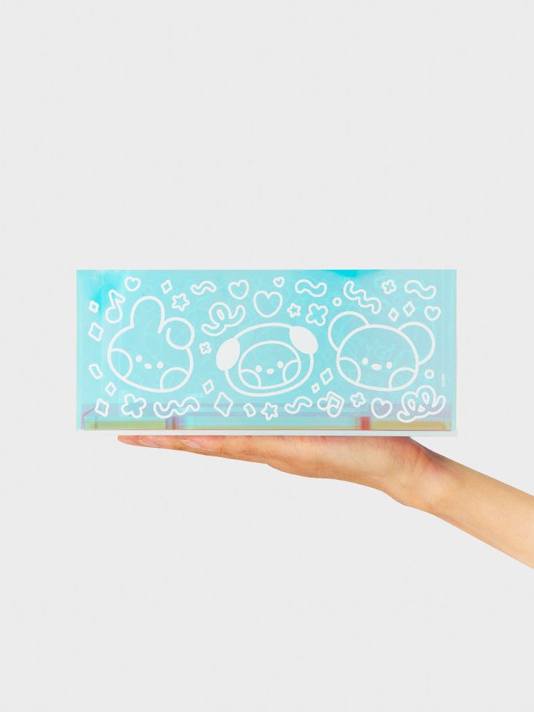 BT21 minini Glitter Acrylic Tissue Box Cover