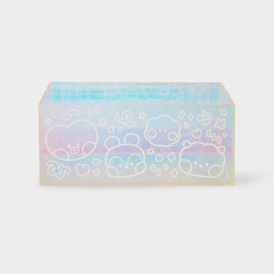 BT21 minini Glitter Acrylic Tissue Box Cover
