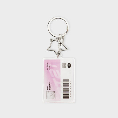 BT21 COOKY Silver Edition Acrylic ID Card Keyring