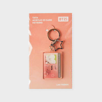 BT21 TATA Silver Edition Acrylic ID Card Keyring