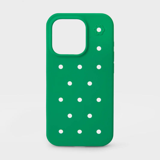 COLLER iPhone Silicone Hard Case Green