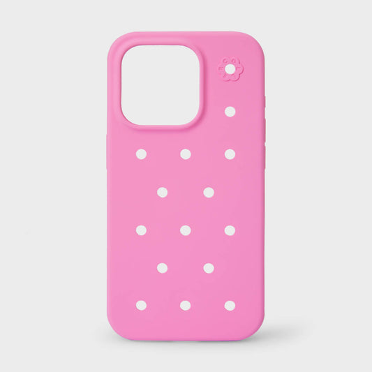 COLLER iPhone Silicone Hard Case Pink