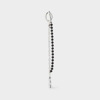 COLLER Metal Beads Keyring Black (Long Ver)