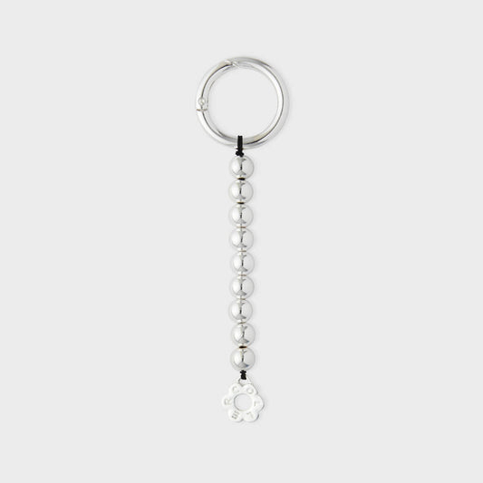 COLLER Metal Beads Keyring Silver (Short Ver)