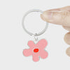 COLLER Metal Melting Flower Keyring Pink