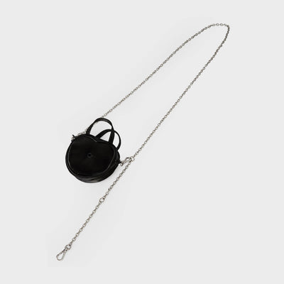 COLLER Mini Apple Keyring Pouch Onyx Black