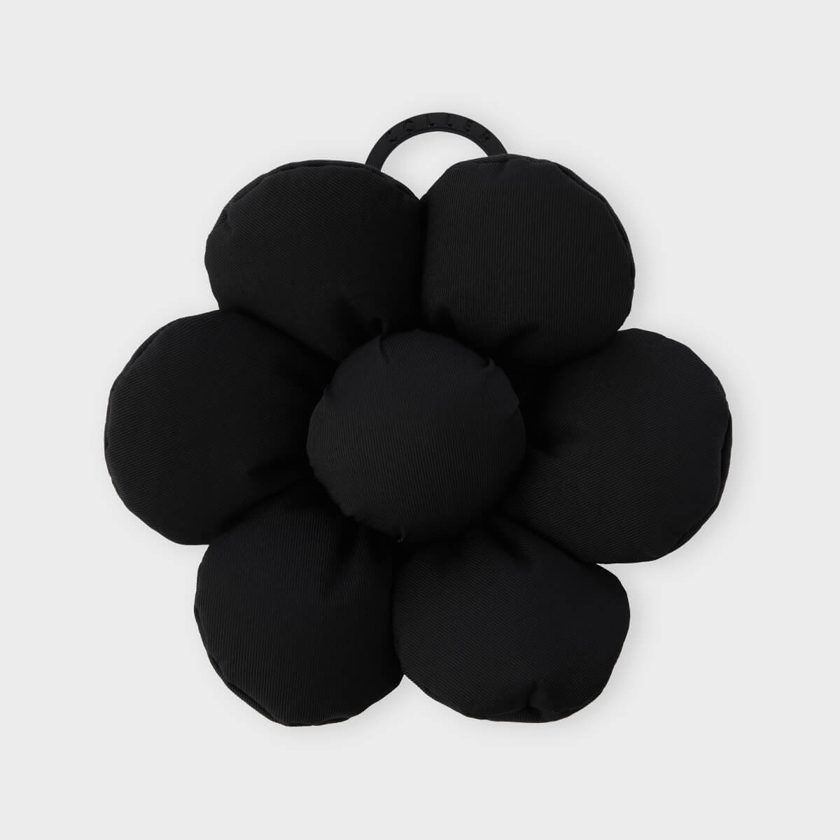 COLLER Padded Big Flower Keyring Black