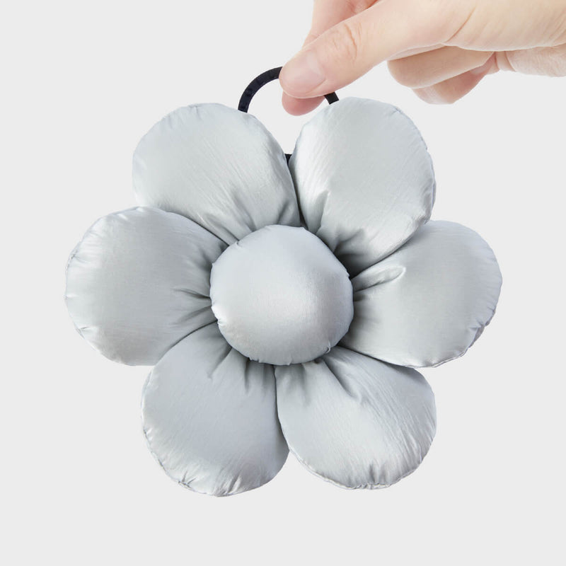 COLLER Padded Big Flower Keyring Silver