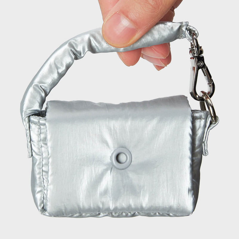 COLLER Mini Petite Keyring Pouch Pearl Gray