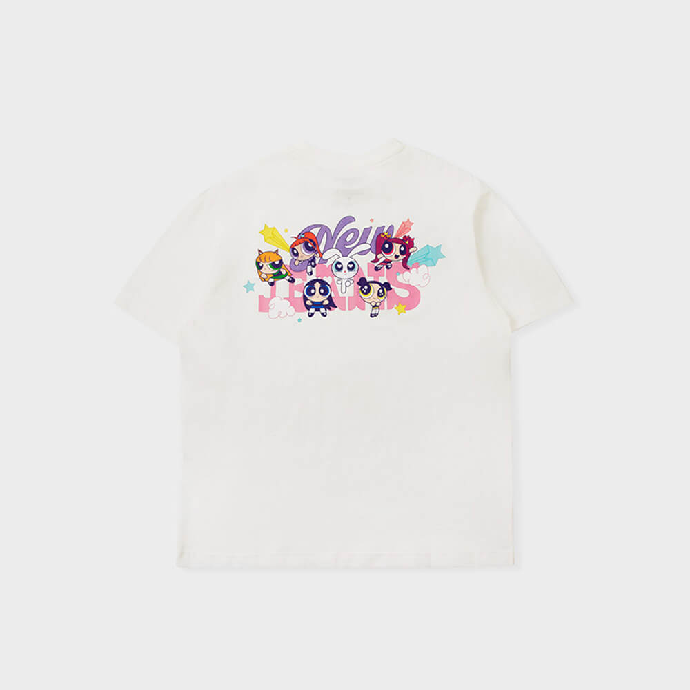 超值特卖 NewJeans linefriends Tシャツ ポップアップ 水色