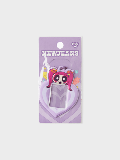 THE POWERPUFF GIRLS X NewJeans Photo Card Holder Keyring (HANNI)