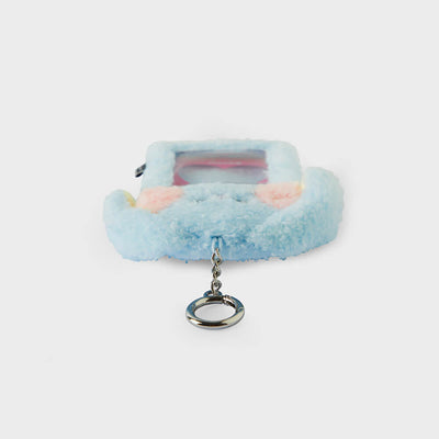 NewJeans bunini Plush Photo Card Holder Keyring (Blue)