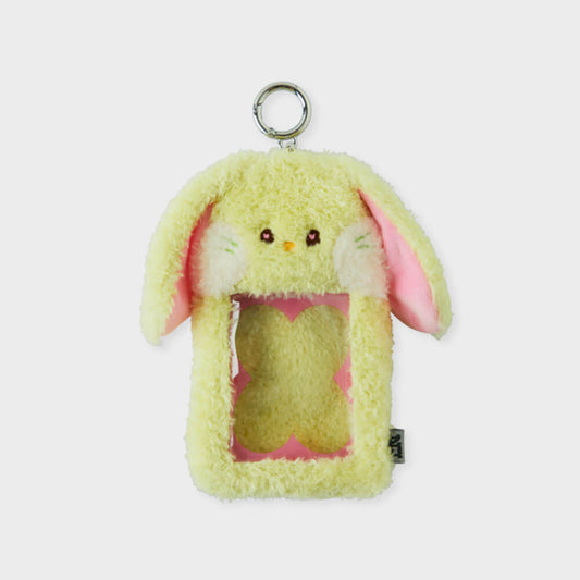 NewJeans bunini Plush Photo Card Holder Keyring (Green)