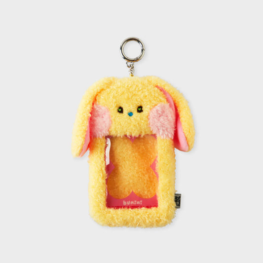 NewJeans bunini Plush Photo Card Holder Keyring (Yellow)