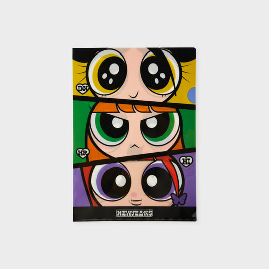 THE POWERPUFF GIRLS X NewJeans Plastic File Folder