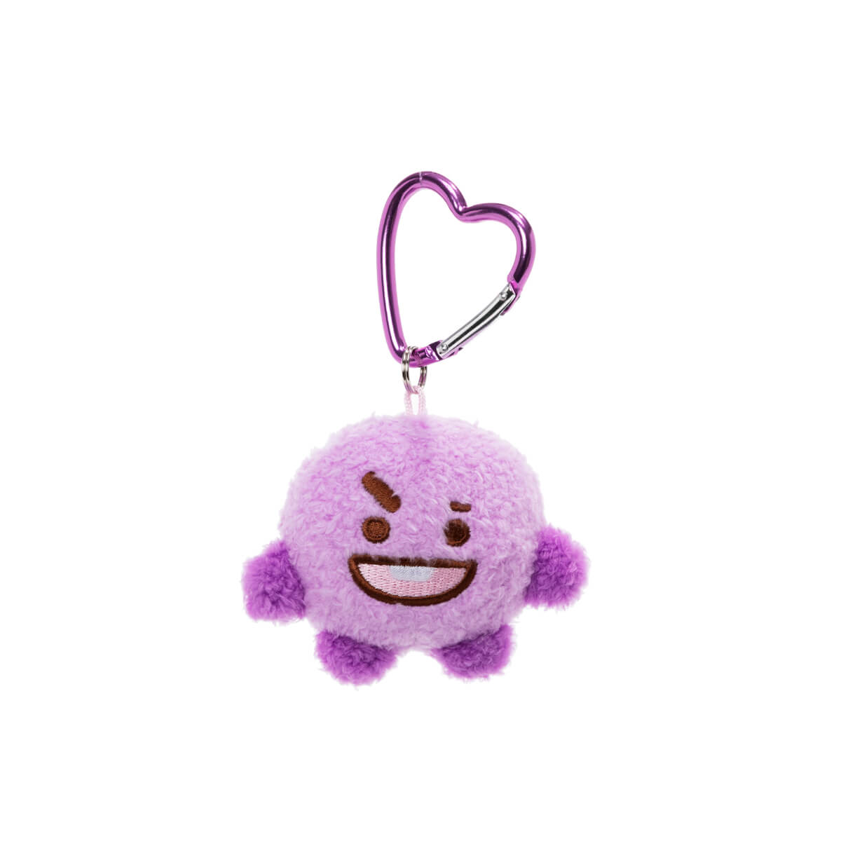 Bt21 Shooky Purple Mascot Keychain - Line Friends Inc