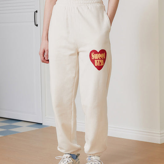 BT21 Sweet Things Sweatpants Ivory