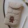 LINE FRIENDS BROWN Winter Padded Multi Pouch