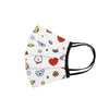 BT21 Pleated Fashion Face Mask White