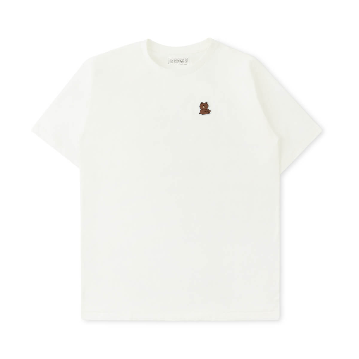 LINE FRIENDS BY BROWN Wappen T-Shirt White