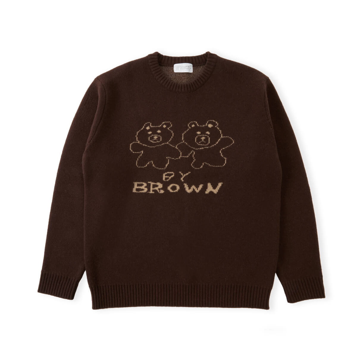 LINE FRIENDS Made By BROWN Graphic Knit Pullover Maple