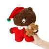LINE FRIENDS BROWN minini Holiday Standing Doll