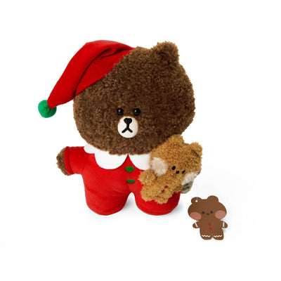 LINE FRIENDS BROWN minini Holiday Standing Doll